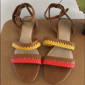 Also multi color braided sandals size 10